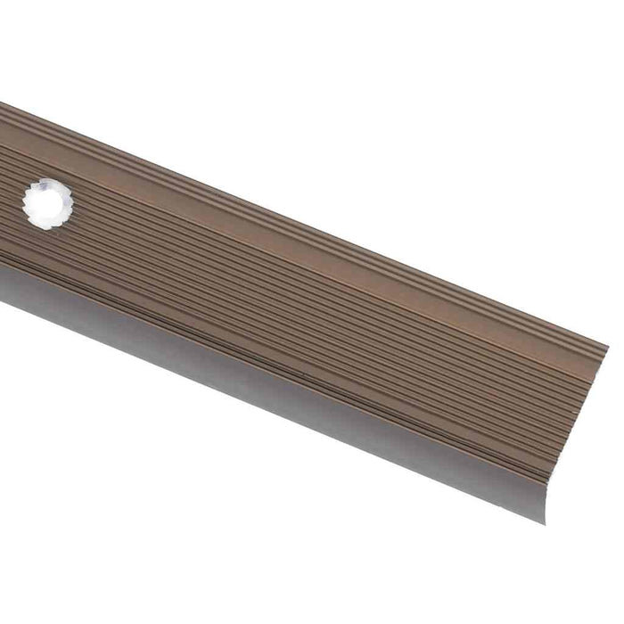 Profile trepte în formă de L, 15 buc., maro, 90 cm, aluminiu - WALTI WALTI