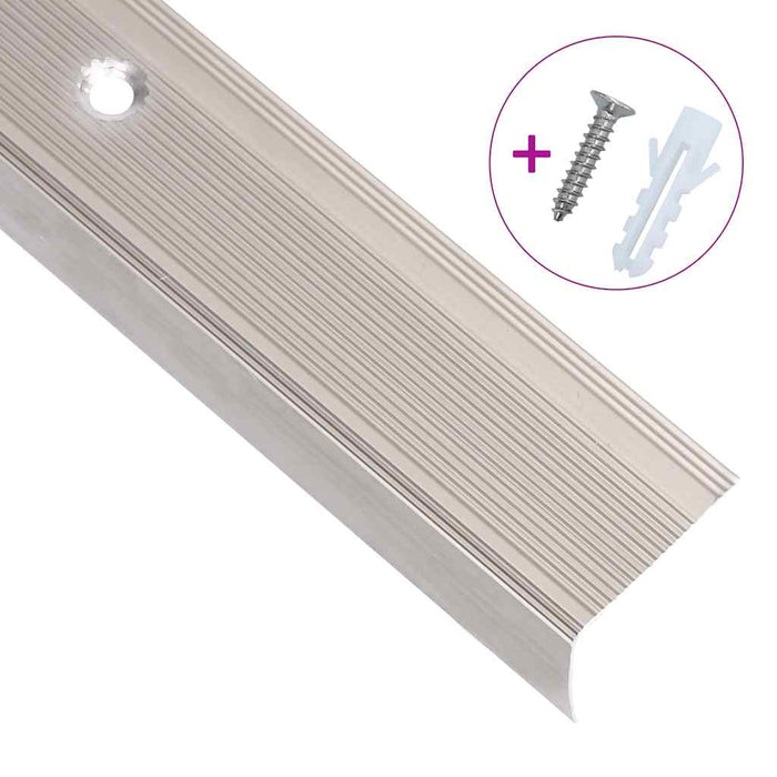 Profile trepte în formă de L, 15 buc. șampanie 90 cm aluminiu WALTI
