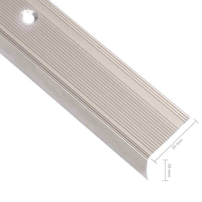 Profile trepte în formă de L, 15 buc. șampanie 90 cm aluminiu WALTI