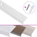 Profile trepte formă L, 15 buc, argintiu, 100 cm, aluminiu - WALTI WALTI