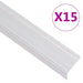 Profile trepte formă L, 15 buc, argintiu, 100 cm, aluminiu - WALTI WALTI