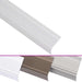 Profile trepte în formă de L, 5 buc, argintiu, 100 cm, aluminiu - WALTI WALTI