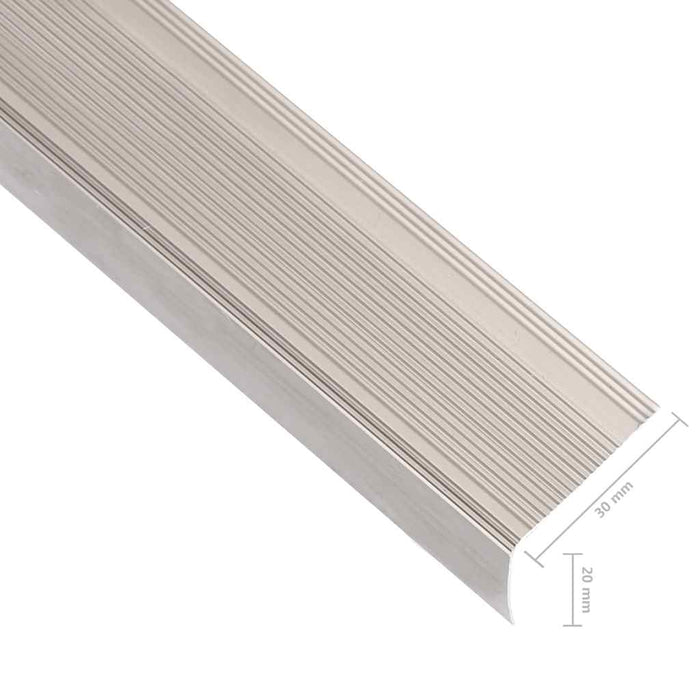 Profile trepte în formă de L, 15 buc. șampanie 100 cm aluminiu WALTI