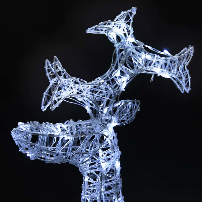 Decorațiune de Crăciun ren, 90 LED-uri, 60x16x100 cm, acril WALTI