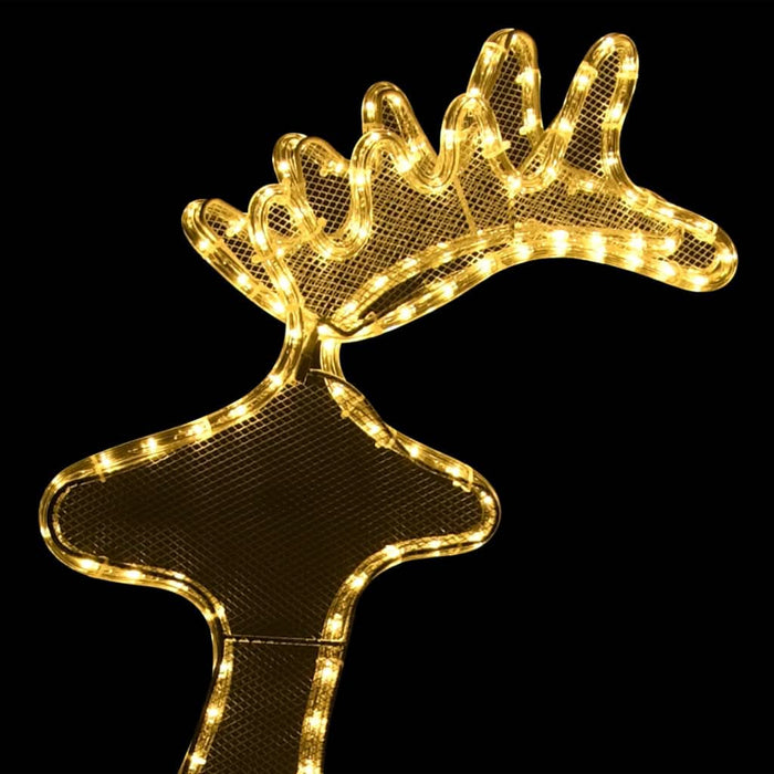 Decorațiune de Crăciun ren cu plasă, 306 LED-uri, 60x24x89 cm - WALTI WALTI