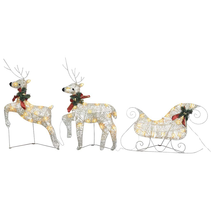 Decor de Crăciun cu reni și sanie, 60 LED-uri, auriu, exterior - WALTI WALTI
