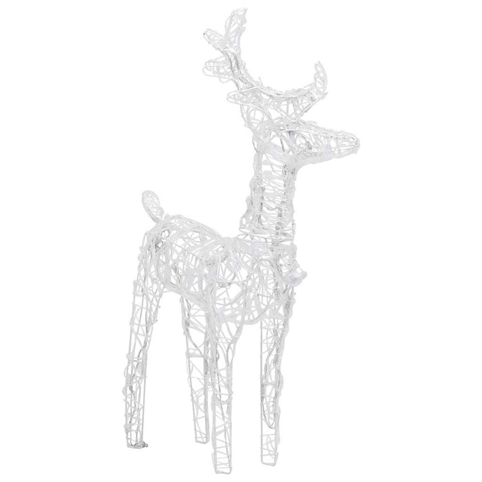 Decorațiune de Crăciun cu reni și sanie 160 LED-uri 130cm acril - WALTI WALTI