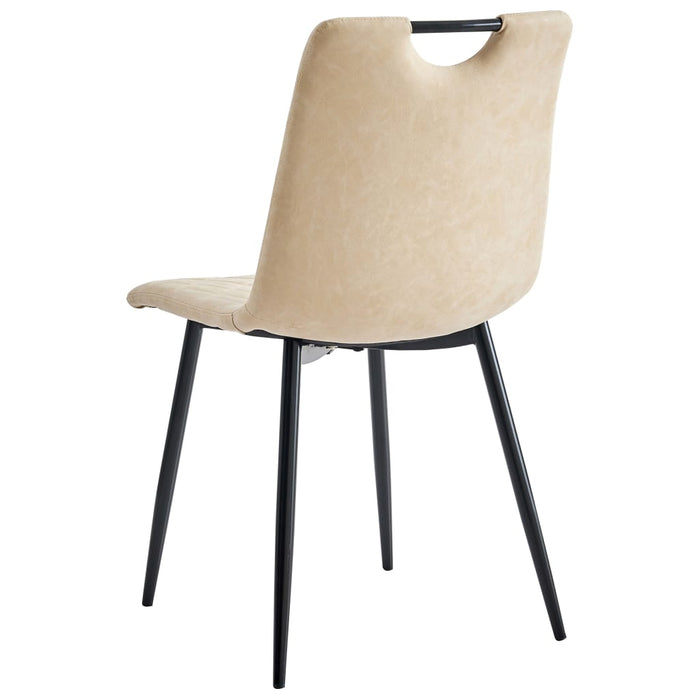 Set mobilă de bucătărie, 3 buc., crem, piele ecologică WALTI