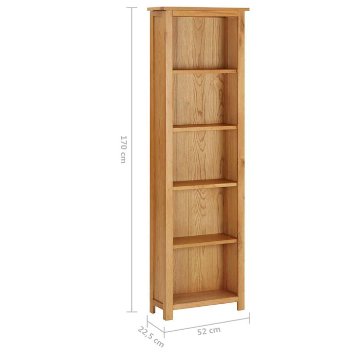 Bibliotecă 52x22,5x170 cm lemn masiv de stejar WALTI