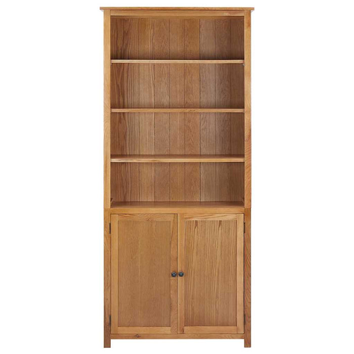 Bibliotecă cu 2 uși, 90 x 30 x 200 cm, lemn masiv stejar WALTI