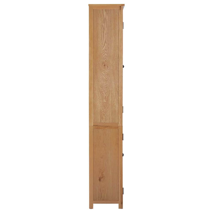 Bibliotecă cu 2 uși, 90 x 30 x 200 cm, lemn masiv stejar WALTI