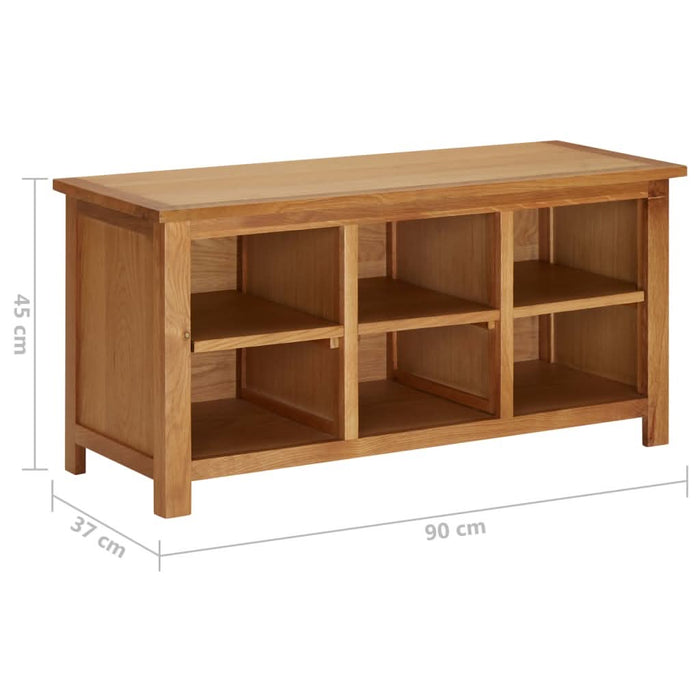Pantofar, 90 x 37 x 45 cm, lemn masiv de stejar - WALTI WALTI
