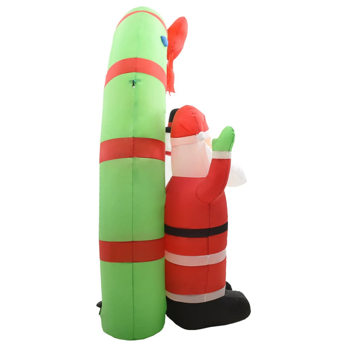 Decorațiune gonflabilă Moș Crăciun și om de zăpadă, LED, 223 cm - WALTI WALTI