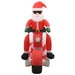 Moș Crăciun pe motocicletă gonflabil, LED, IP44, 160 cm - WALTI WALTI