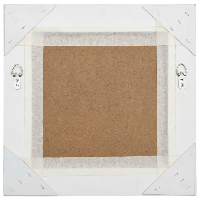 Oglindă de perete în stil baroc, argintiu, 40 x 40 cm - WALTI WALTI