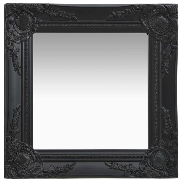 Oglindă de perete în stil baroc, negru, 40 x 40 cm - WALTI WALTI