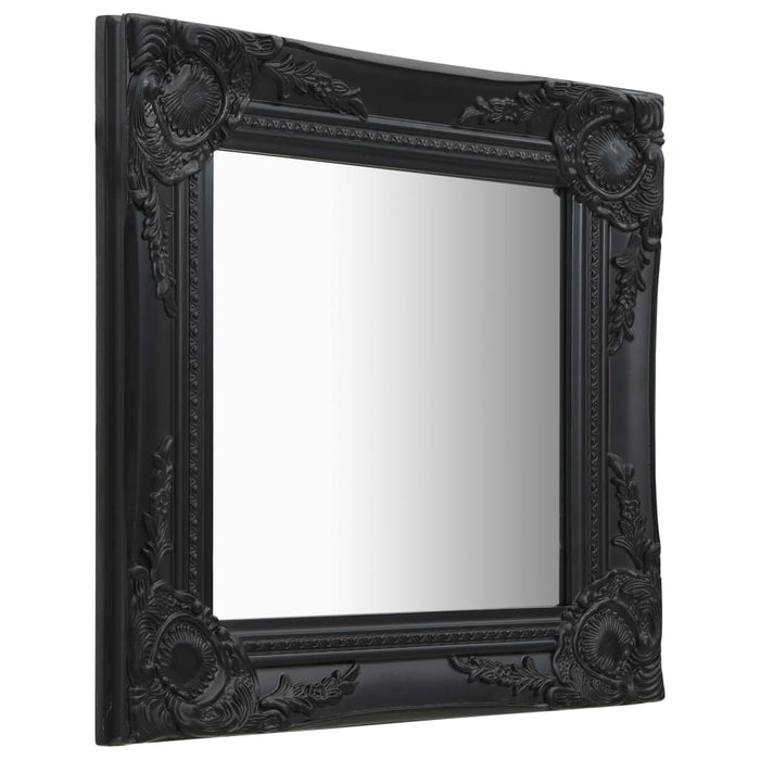 Oglindă de perete în stil baroc, negru, 40 x 40 cm - WALTI WALTI
