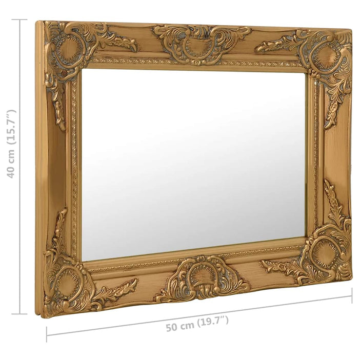 Oglindă de perete în stil baroc, auriu, 50 x 40 cm - WALTI WALTI