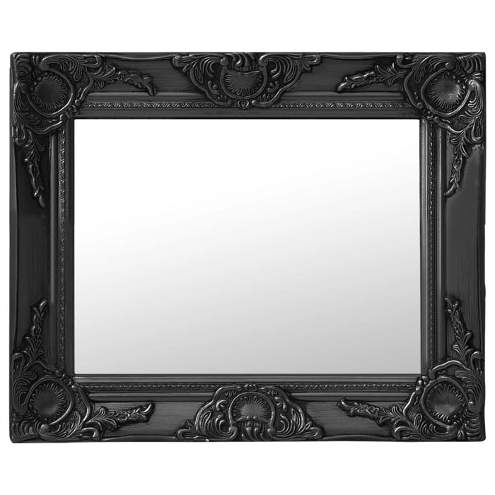 Oglindă de perete în stil baroc, negru, 50 x 40 cm - WALTI WALTI