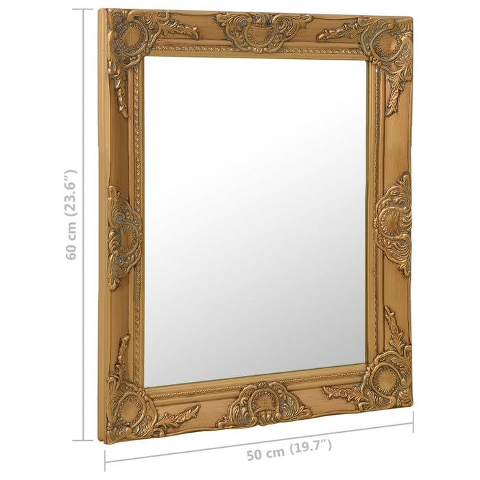 Oglindă de perete în stil baroc, auriu, 50 x 60 cm - WALTI WALTI