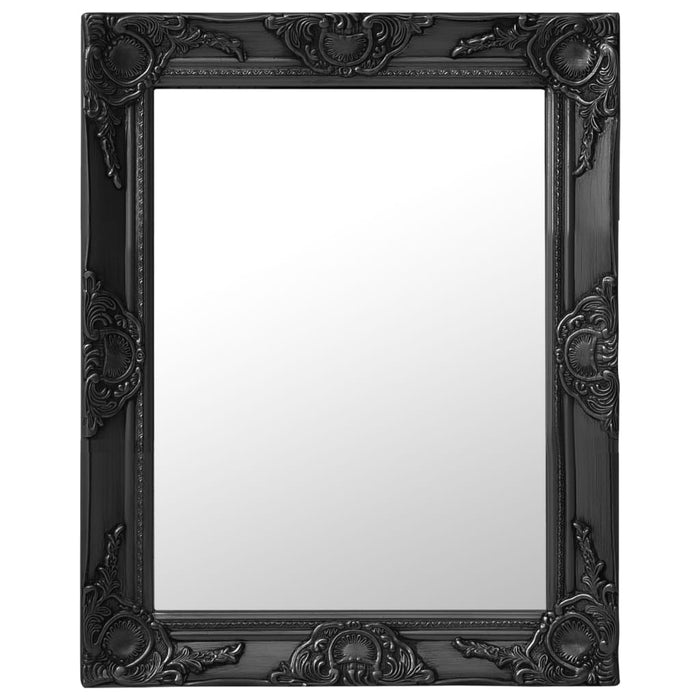 Oglindă de perete în stil baroc, negru, 50 x 60 cm - WALTI WALTI