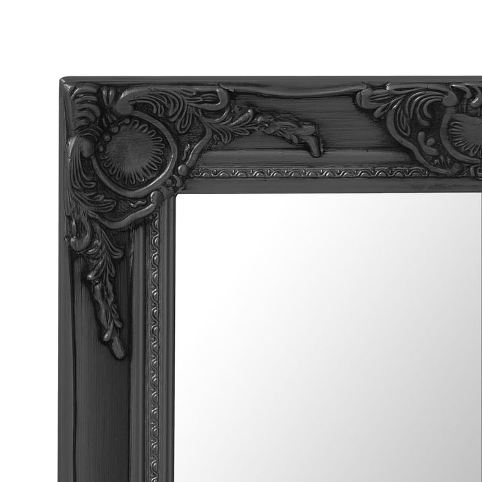Oglindă de perete în stil baroc, negru, 50 x 60 cm - WALTI WALTI