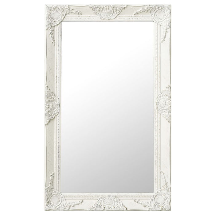 Oglindă de perete în stil baroc, alb, 50 x 80 cm - WALTI WALTI