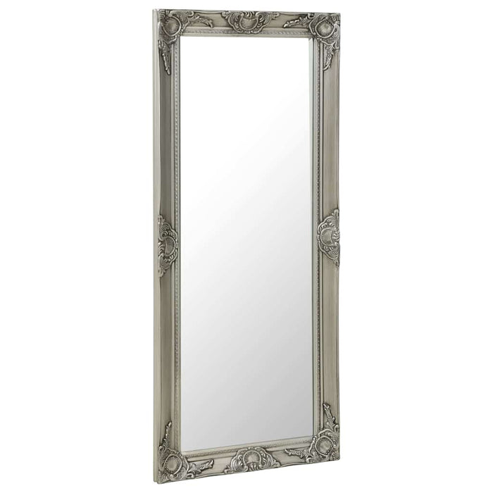 Oglindă de perete în stil baroc, argintiu, 50 x 120 cm WALTI