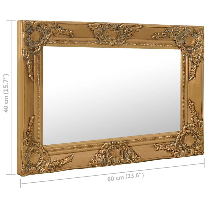 Oglindă de perete în stil baroc, auriu, 60 x 40 cm - WALTI WALTI