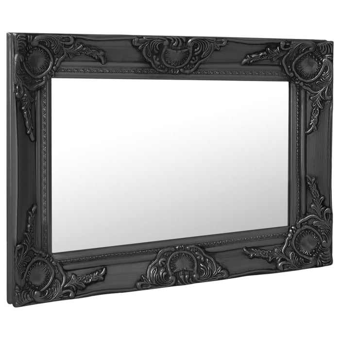Oglindă de perete în stil baroc, negru, 60 x 40 cm - WALTI WALTI