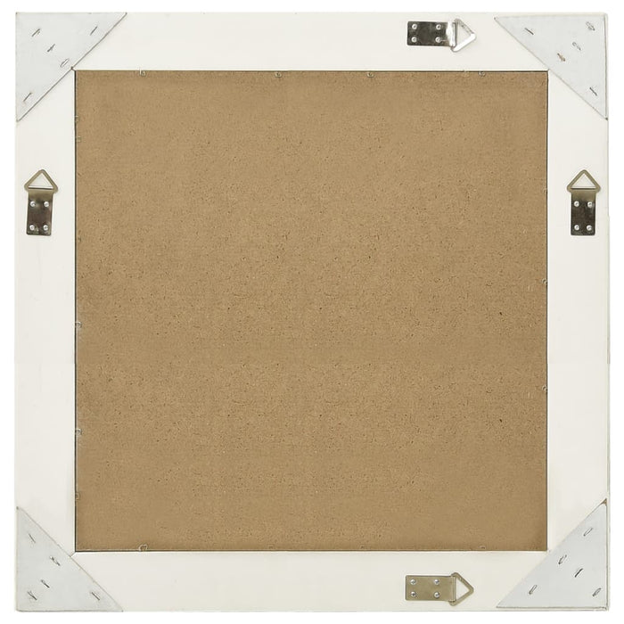 Oglindă de perete în stil baroc, alb, 60 x 60 cm - WALTI WALTI