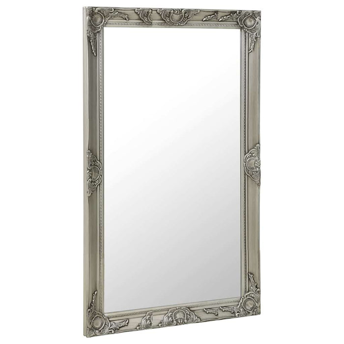 Oglindă de perete în stil baroc, argintiu, 60 x 100 cm WALTI