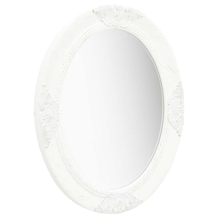 Oglindă de perete în stil baroc, alb, 50 x 60 cm - WALTI WALTI