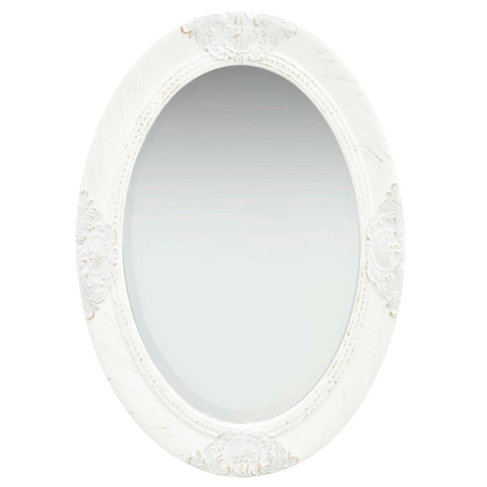 Oglindă de perete în stil baroc, alb, 50 x 70 cm - WALTI WALTI