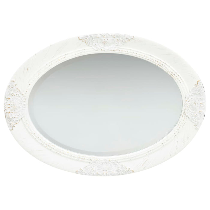Oglindă de perete în stil baroc, alb, 50 x 70 cm - WALTI WALTI