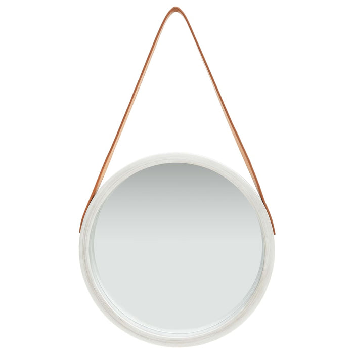 Oglindă de perete cu o curea, 40 cm, argintiu - WALTI WALTI
