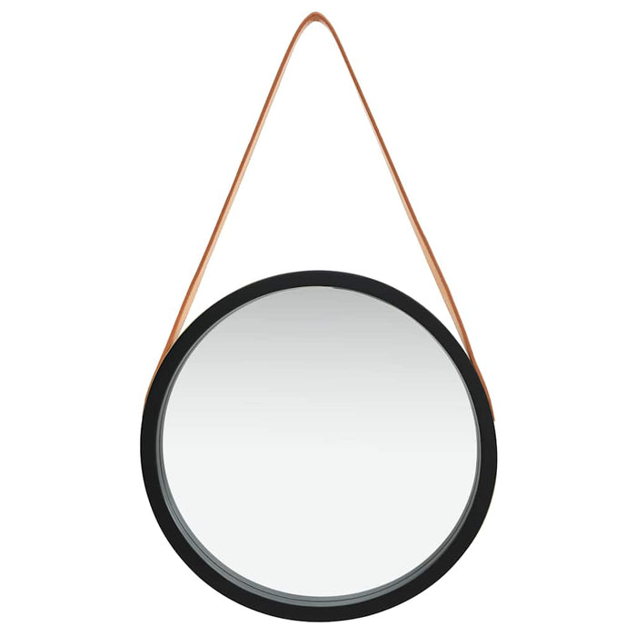 Oglindă de perete cu o curea, 40 cm, negru - WALTI WALTI
