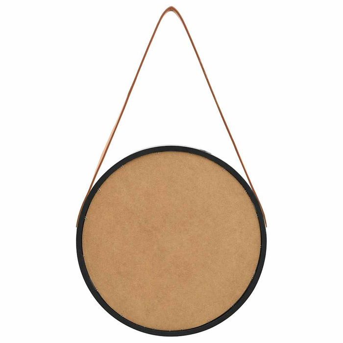 Oglindă de perete cu o curea, 40 cm, negru - WALTI WALTI