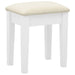 Masă toaletă cu taburet, alb, 65x36x128 cm, lemn paulownia, MDF - WALTI WALTI