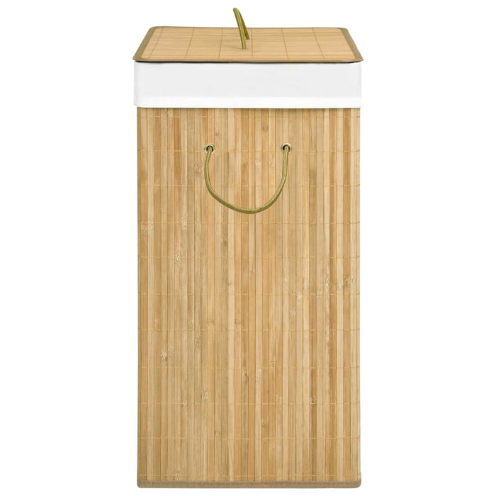 Coș de rufe din bambus cu 2 secțiuni, 100 L - WALTI WALTI