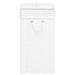 Coș de rufe din bambus cu 2 secțiuni, alb, 100 L - WALTI WALTI