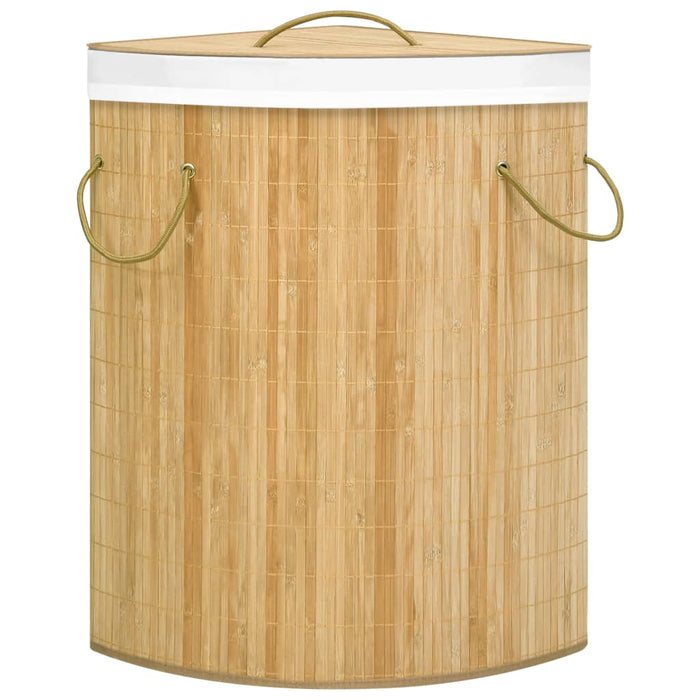 Coș de rufe din bambus de colț, 60 L - WALTI WALTI
