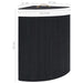 Coș de rufe din bambus de colț, negru, 60 L - WALTI WALTI