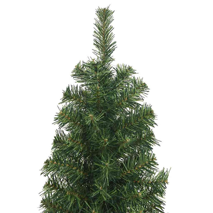 Pom de Crăciun artificial subțire cu suport verde 240 cm PVC - WALTI WALTI
