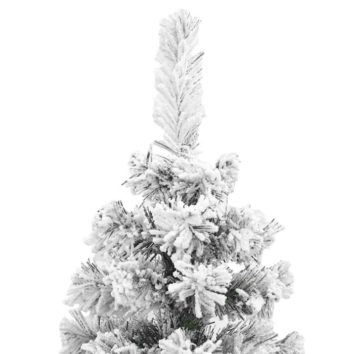 Pom de Crăciun artificial, subțire, cu zăpadă, verde 210 cm PVC - WALTI WALTI