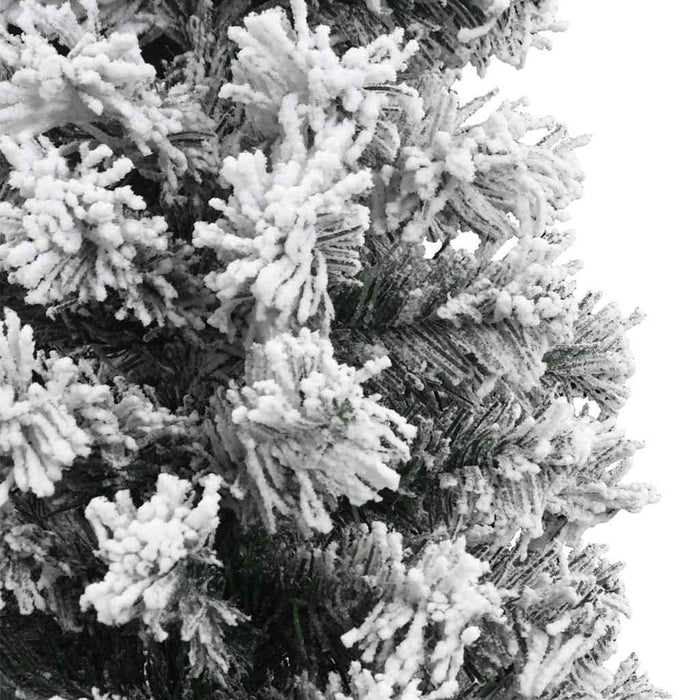 Pom de Crăciun artificial, subțire, cu zăpadă, verde 210 cm PVC - WALTI WALTI