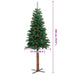 Pom Crăciun artificial subțire lemn și conuri verde 180 cm PVC - WALTI WALTI