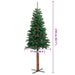 Pom Crăciun artificial subțire lemn și conuri verde 210 cm PVC - WALTI WALTI