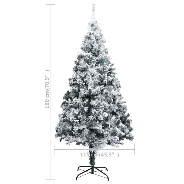 Pom de Crăciun artificial cu zăpadă, verde, 180 cm, PVC - WALTI WALTI