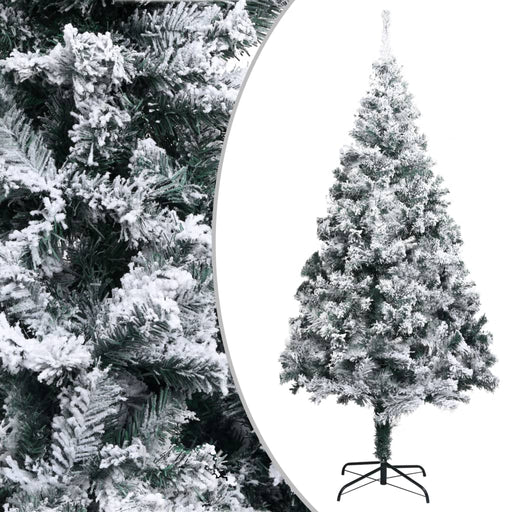 Pom de Crăciun artificial cu zăpadă, verde, 210 cm, PVC - WALTI WALTI